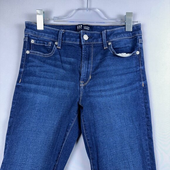Gap Skinny Jeans Universal Legging Womens Size 10/30 Long Mid Rise Stretch Blue - Picture 3 of 13